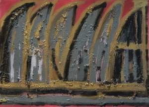 Brandend huis, 2013 door Janet McKenzie