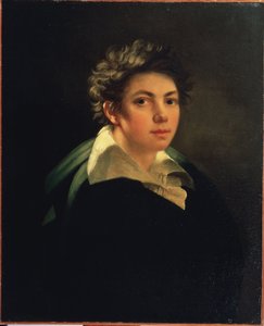Zelfportret Schilderij van Janos Rombauer (1782-1849) 1813 door Janos Rombauer