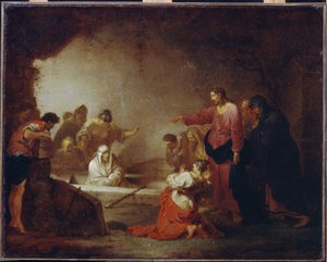 De opstanding van Lazarus door Januarius Zick