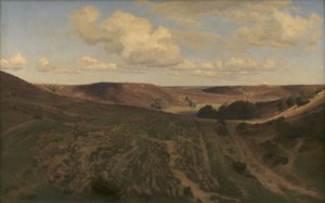 Landschap bij Nejsum in Vendsyssel door Janus La Cour