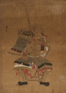 Schetsmodel voor Portretten van Ashikaga Takauji door Japan, Edo period
