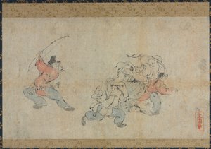 Toba-e (komische afbeelding) door Japan, Edo period