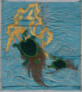 Geborduurde Fukusa door Japan, late 19th early 20th century