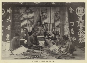 Een zijden winkel in Tokio