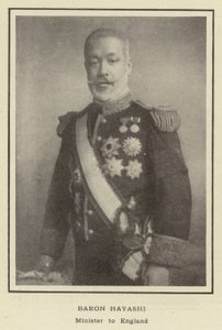Baron Hayashi, Minister in Engeland door Japanese Photographer
