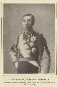 Veldmaarschalk Markies Yamagata, Voormalig Premier, nu Chef van de Generale Staf van het Leger door Japanese Photographer