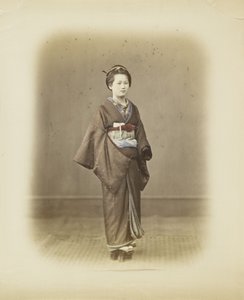 Japanse vrouw in traditionele kleding