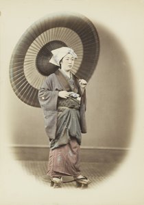 Japanse vrouw met paraplu