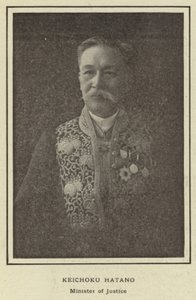 Keichoku Hatano, Minister van Justitie door Japanese Photographer