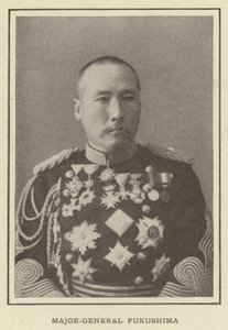 Generaal-majoor Fukushima door Japanese Photographer