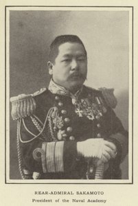 Schout-bij-nacht Sakamoto, President van de Marineacademie door Japanese Photographer