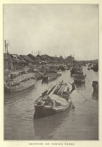 Scheepvaart op het kanaal van Tokio