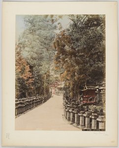 Stenen lantaarns, Nara, Japan, ca. 1890