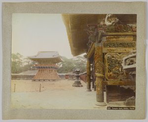 Tempelpoort, Shiba Park, Tokio, Japan door Japanese Photographer