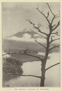 De uitgedoofde vulkaan Fujiyama