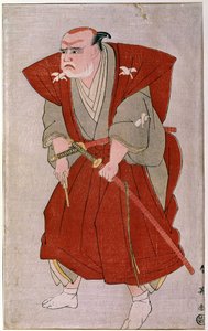 Een theateracteur Japanse prent uit de 19e eeuw. Parijs, Guimet Museum, Aziatische Kunst Museum door Japanese School