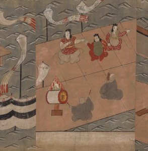 Chinese muzikanten, illustratie uit de 