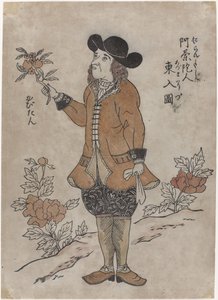 Nederlandse VOC-medewerker in Nagasaki, ca. 1700 door Japanese School