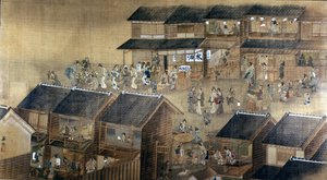 Edo bij nacht door Japanese School