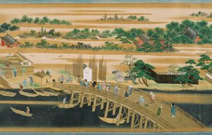 Beroemde locaties aan de Sumida-rivier