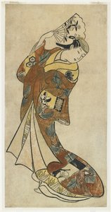 Fujimura Handay? II in een dansscène, 1720s door Japanese School
