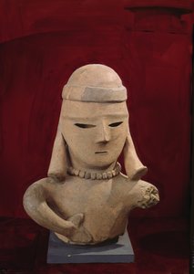 Haniwa-figuur, 250-550 (rode aardewerk) door Japanese School