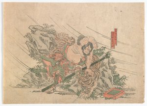 Helden van de Water Margin, Edo periode, ca.1830s door Japanese School