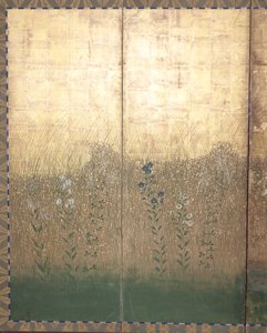 Maan in Musashi-vlakte door Japanese School