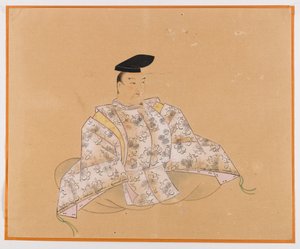 Een van de Sanjurokkasen, albumblad door Japanese School