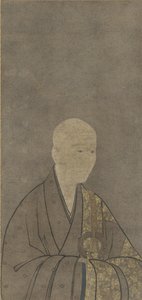 Portret van Muso Kokushi (1275-1351) Muromachi-periode door Japanese School
