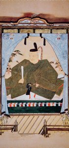 Portret van Shogun Tokugawa Ieyasu in hofkleding door Japanese School