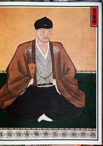 Portret van Tokugawa Ieyasu (1542-1616), stichter van de gelijknamige dynastie als Shogun, Japan