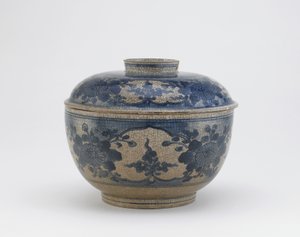 Serveerschaal met deksel, Arita, Saga prefectuur, Edo periode, late 17e eeuw door Japanese School