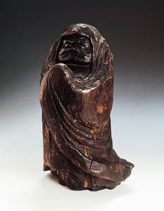 Beeldje dat Daruma (Bodhidharma, stichter en eerste patriarch van Zen) afbeeldt door Japanese School