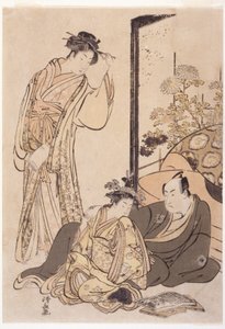 Drie Figuren, circa 1760-1810 door Japanese School