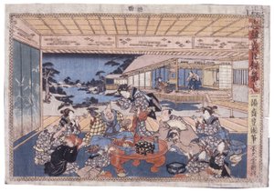 Zonder Titel (Act Vii Van Chunyu Gishin Roku) door Japanese School