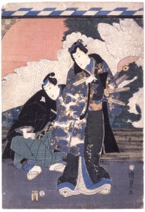 Zonder titel (Segawa Kikunojoi V/Shinzo Funahashi) door Japanese School