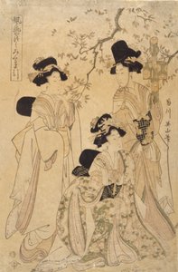 Zonder titel (Drie vrouwen) door Japanese School