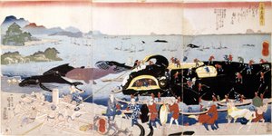 Walvisvangst in Japan door Japanese School