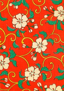 Houtsnede van appelbloesems