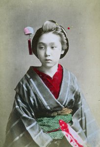 Jong Meisje in een Kimono, ca. 1860-70