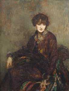 Portret van Daisy Fellowes, geboren Marguerite Decazes de Glücksbierg door Jaques Èmile Blanche