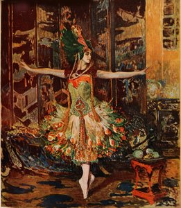 Tamara Karsavina. Omslag van het Jugend Magazine, 1914 door Jaques Èmile Blanche