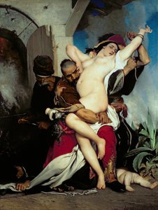 De ontvoering van een Herzegovijnse vrouw, 1861 door Jaroslav Cermak