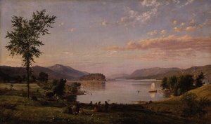 Greenwood Lake, New Jersey door Jasper Francis Cropsey