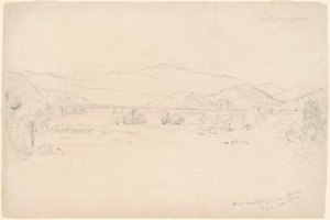 Studie voor "Uitzicht op Mt. Washington"