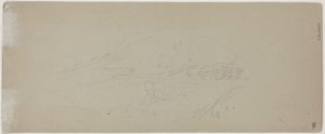 Uitzicht op een berg door Jasper Francis Cropsey