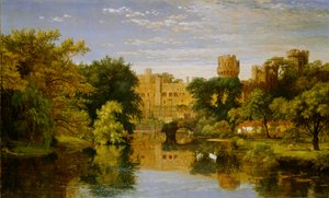Warwick Castle, Engeland door Jasper Francis Cropsey
