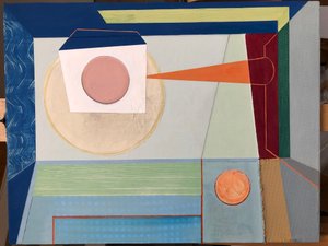 Abstract Parijs 18 (schilderij)