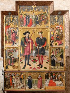 Altaarstuk (Retaule dels sants Abdó i Senén) door Jaume Huguet